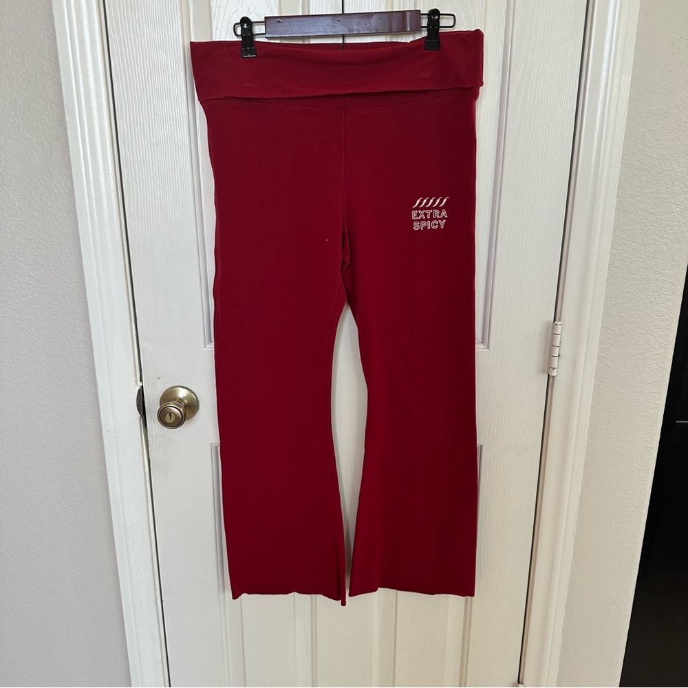 PINK Victoria's Secret Red Yoga Pants